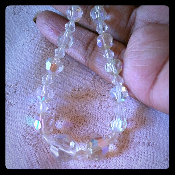 Vintage Lady Ellen Crystal Bead Necklace - Picture 2 of 8